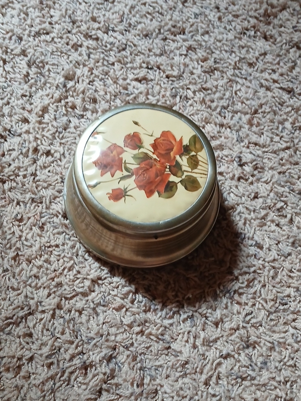 Decorative Red Rose Trinket Box - Vintage Floral Accent Music Box